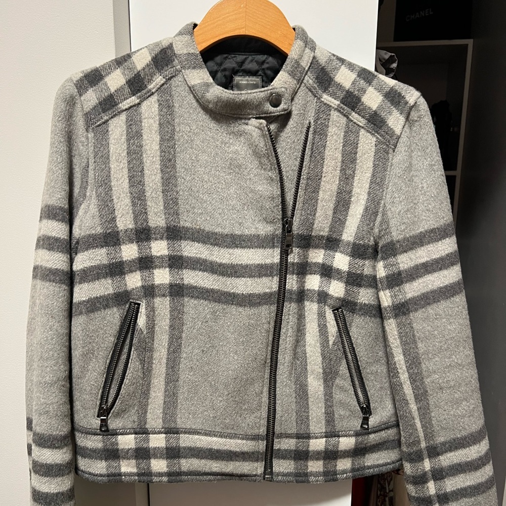 Check Wool Jacket - image 1